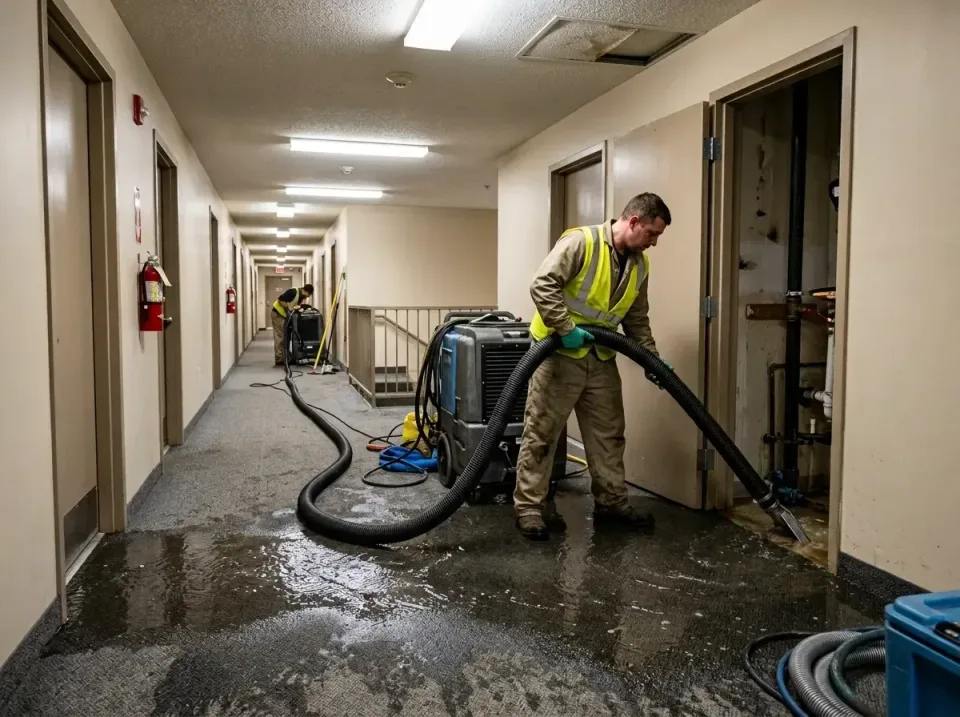 multi-unit-apartment-hallway-f-005 — frequently asked questions, Emergency Burst Pipe Water Extraction & Removal in Mirrormo…
